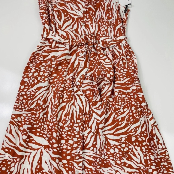 Japna Tropical Print Sundress Tie Waist‎ Size Large NWT - Picture 4 of 7